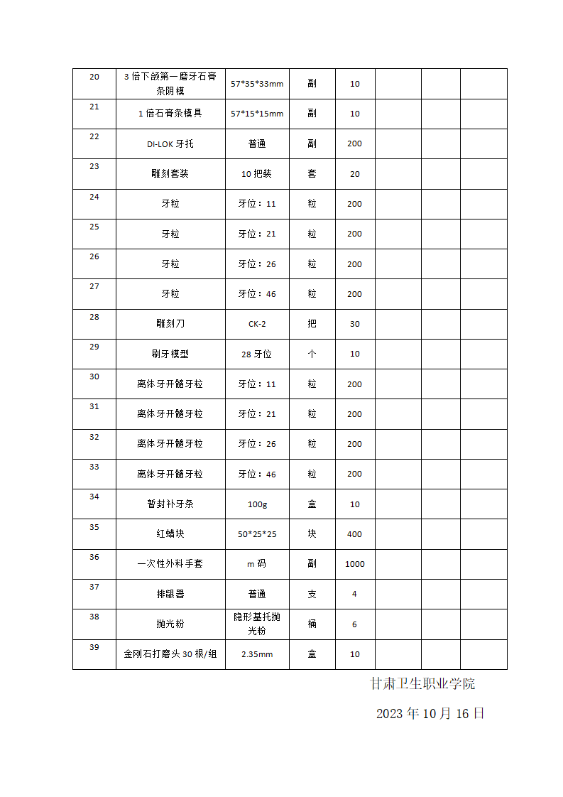 365英国上市官网在线2023-2024学年第1学期(口腔专用)实验实训教学耗材校内竞价采购公告_04.png